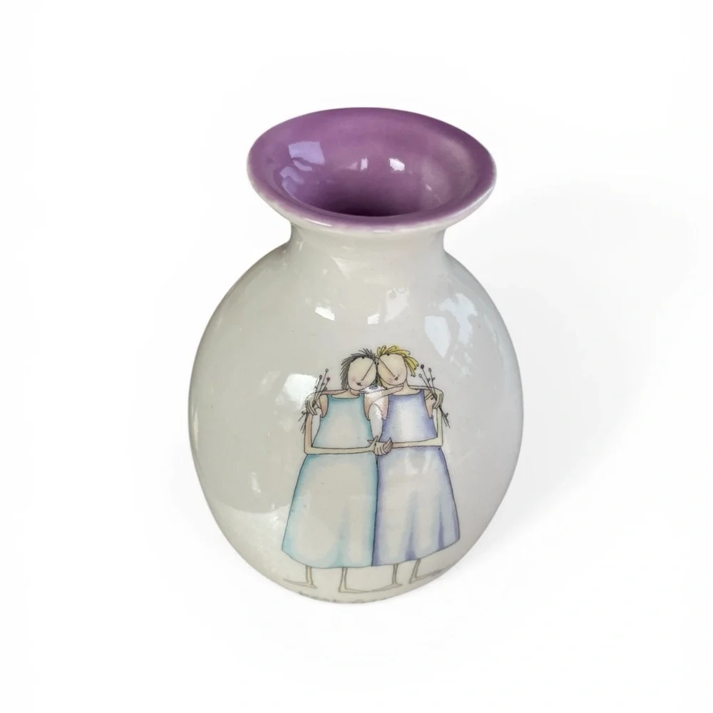 Demdaco “most sincerely “ best friends bud vase
